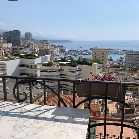 Plein Coeur De Monaco, A 300 Metres A Pied Du Port De Monaco, 4 Pieces Dans Des Escaliers Vue Mer Exceptionnelle Exteriör bild